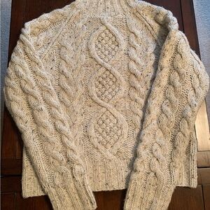 Vintage 90’s fisherman’s cable wool sweater Moda International women's